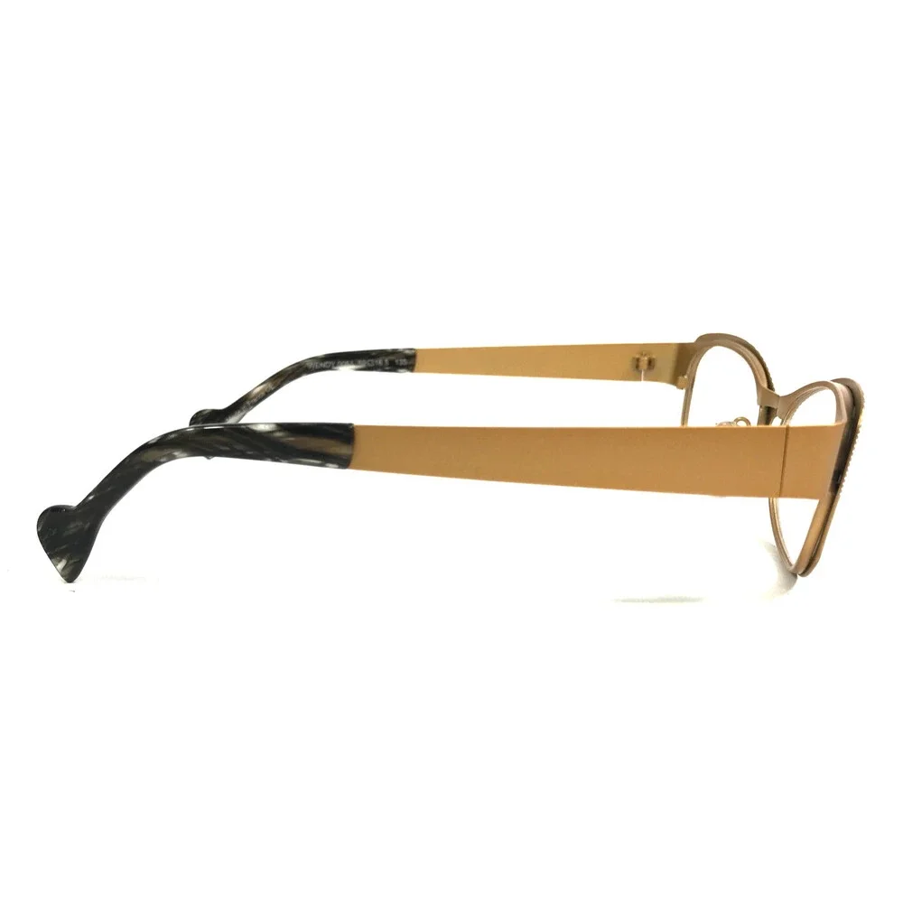 BOZ Eyeglasses Frames WENDY 0051 Black Striped Gold Cat Eye Full Rim 52-16.5-135